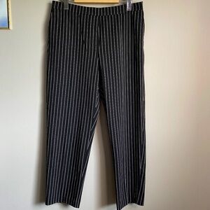 Hudson North Women's Charcoal Pinstriped Pull On Pants Size‎ Medium